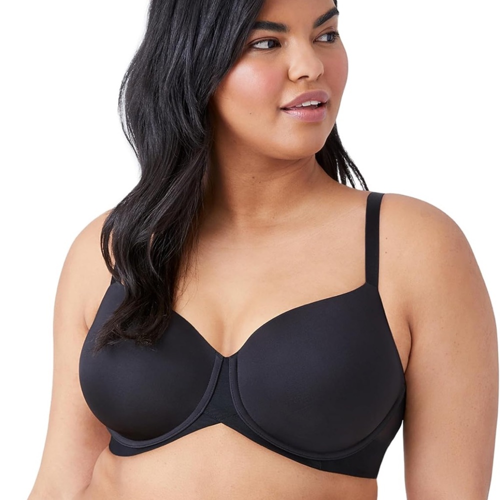 Wacoal Ultimate Side‎ Smoother Underwire T-Shirt Bra Black Size 42DDD